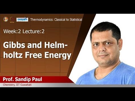 Gibbs and Helmholtz free energy Video Lecture - Thermodynamics and ...