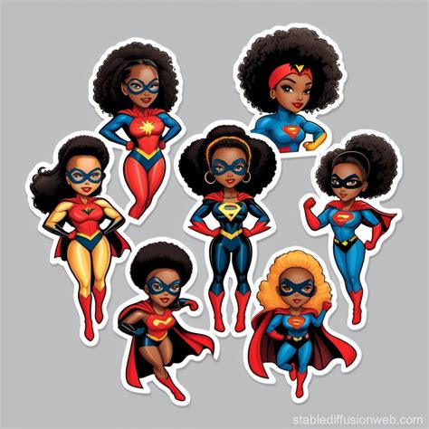 Images of Black Female Superheroes | Stable Diffusion Online