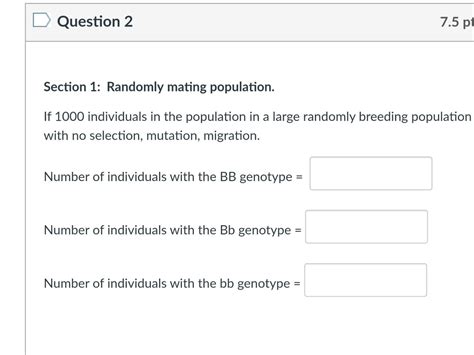 Solved Non-Random Mating: What if like breeds only with | Chegg.com