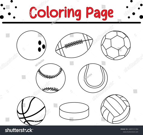 Sports Balls Coloring Pages