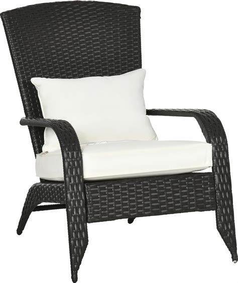 Amazon.com: Outdoor Patio Wicker Adirondack Chair Outside Fire Pit ...