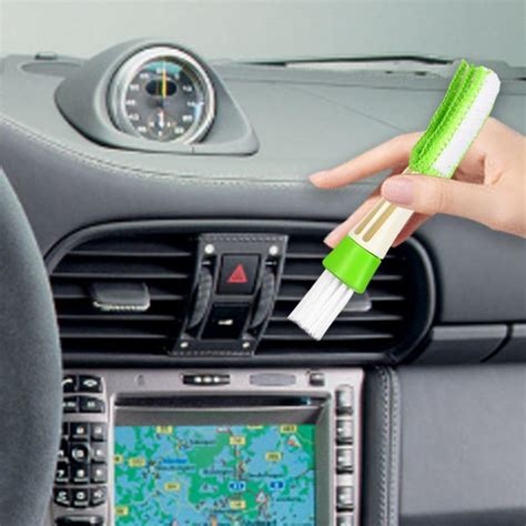 Buy 1PC Double Head Green For Automotive Interior Clean Brush at ...