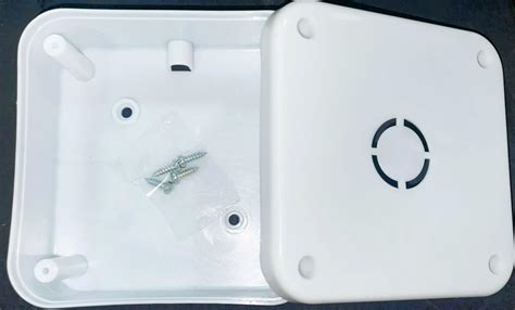 SECURE FIRE PVC Square Junction Box for CCTV Camera Mounting 4X4,White ...