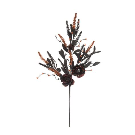 Transpac 30" Black Halloween Floral Eyeball Spray - Artificial Flower ...