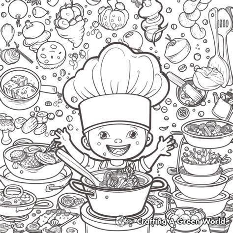 Image result for Cooking Coloring Pages