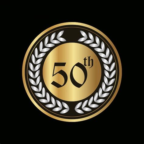 50-jarig jubileum Badge | Gratis Vector