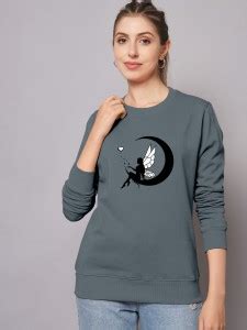 ZentWorld Printed Women Round Neck Grey T-Shirt - Buy ZentWorld Printed ...
