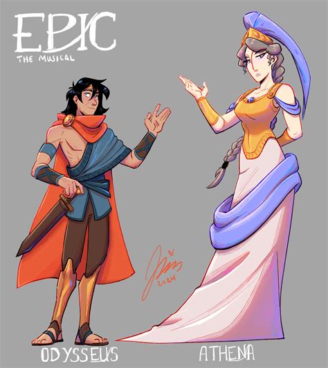 Cartoon Warrior Odysseus