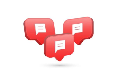 Icône de commentaire de message 3d bulle de dialogue 3d moderne pour ...