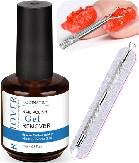 Amazon.com : LOUINSTIC Gel Polish Remover: Professional Gel Nail Polish ...