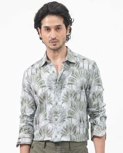 RARE RABBIT Men Printed Casual Green Shirt - Buy RARE RABBIT Men ...