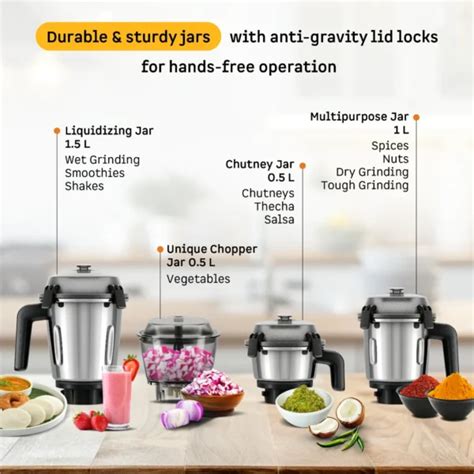 Atomberg Zenova 550W BLDC Mixer Grinder