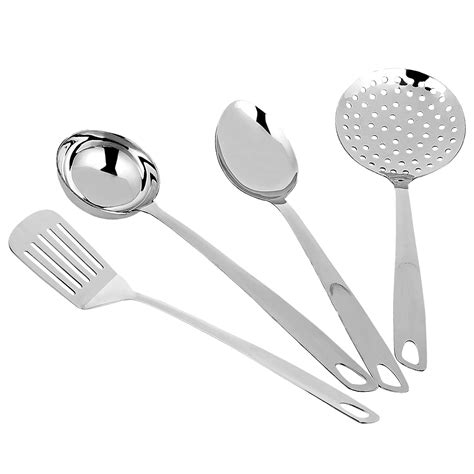 Buy AXIOM Stainless Steel Kitchen Tools Set of 4 pcs Non-Stick Set of ...