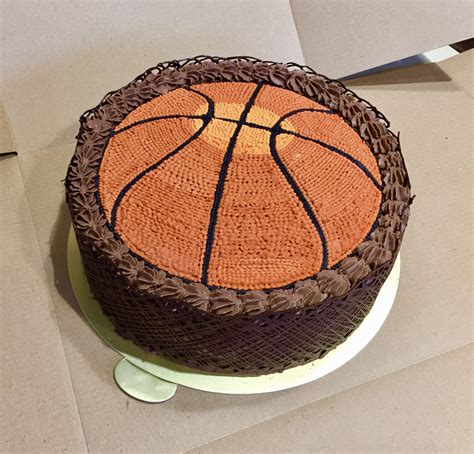 Chocolate Basketball Cake