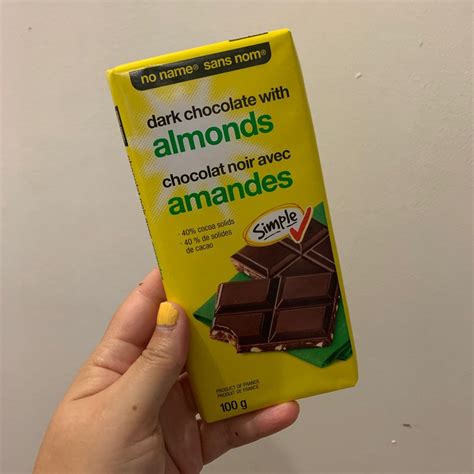 Dark Chocolate with Almonds from No Name Sans Nom - Vegan Product ...
