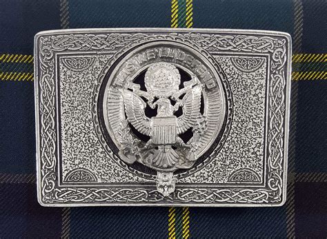 U.S. Army Pewter Kilt Belt Buckle