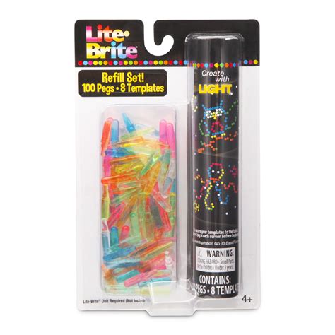 Lite Brite Peg And Template Refill Pack Light Up Drawing | Desertcart INDIA
