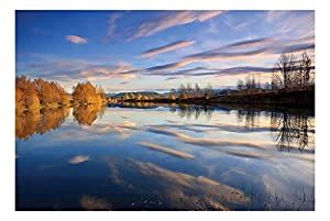 Buy ArtStory Vinyl Reflection Of Clouds In Water Wall Sticker (40 cm x ...