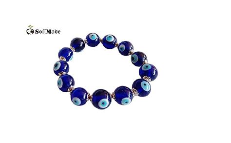 SoilMade Evil Eye Bracelet, Round Shape, Glass Made, Size Aprox 6cm And ...