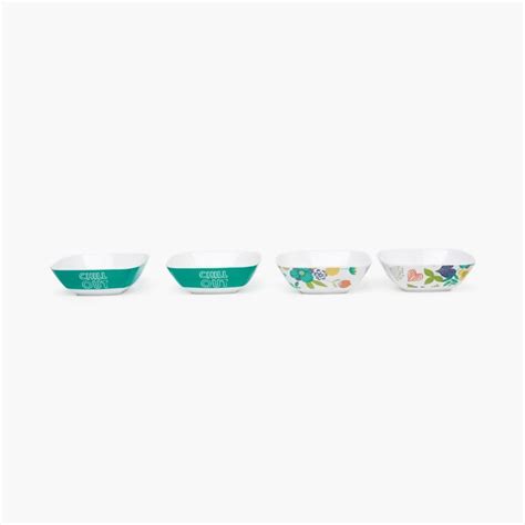 Buy Alberta-Selena Printed Snack Bowls - Set of 4 from Home Centre at ...
