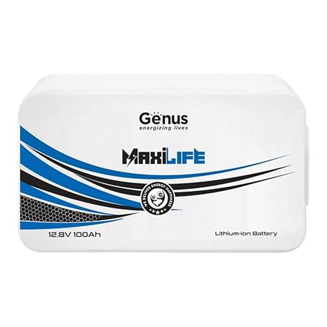 Genus MaxiLife Lithium-Ion 100Ah / 1280Wh 12.8V LiFePO4 Inverter ...