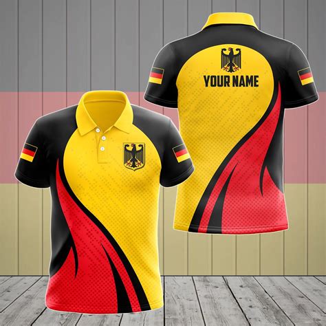 AIO Pride - Customize Germany Flag Color Fire Unisex Adult Polo Shirt ...