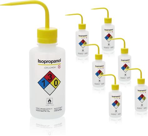 Amazon.com: Okulab 6PCS of Safety Water Wash Bottles, Vol.500ml (17oz ...