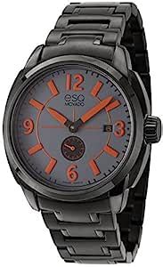 ESQ Movado Men's 07301450 Excel Ion-Plated Grey/Orange Stainless Steel ...