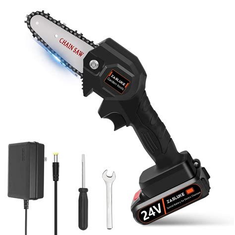 Buy ZasLuke Chainsaw, 4 Inch 24V Electric Chainsaw with Brushless Motor ...