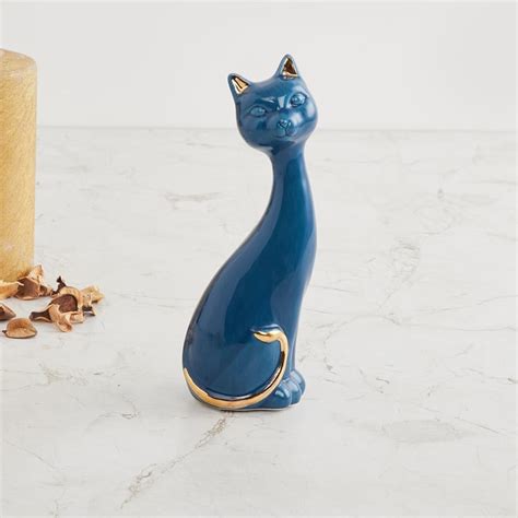 Buy Colour Connect Ceramic Cat Figurine from Home Centre at just INR 699.0