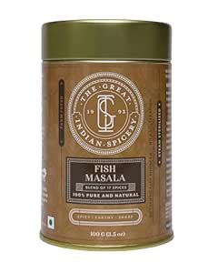 The Great Indian Spicery | Fish Masala - 100gm Tin | Steam ...