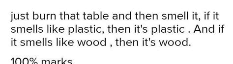Propose a scientific investigation to determine whether the tables are ...