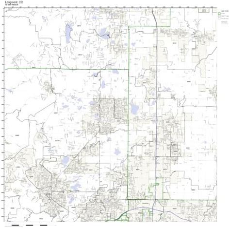 Amazon.com: Longmont, CO ZIP Code Map Laminated : Office Products