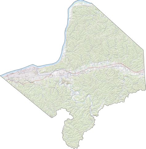 Cabell County Map, West Virginia - US County Maps