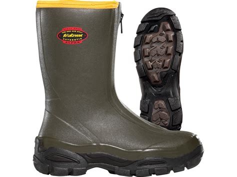LaCrosse Alphaburly Sport Front-Zip 12 Hunting Boots Rubber Clad