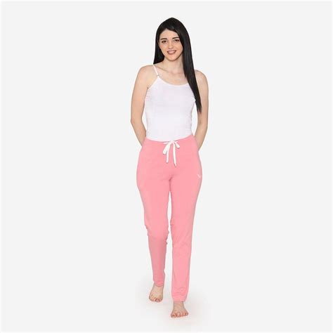 Vami Plain Cotton Rich Relax Lower For Women - Peony – BONJOUR