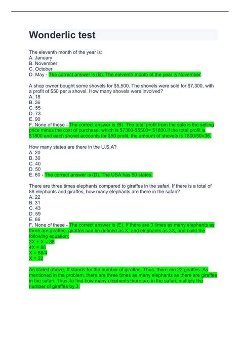 Image result for Wonderlic Test Questions