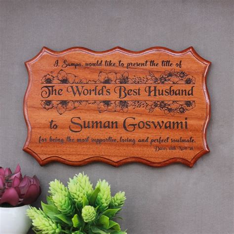 Personalized Best Husband Certificate & Award| Anniversary Gifts for ...