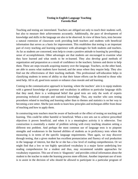 Language Teaching Principles of Testing 的图像结果