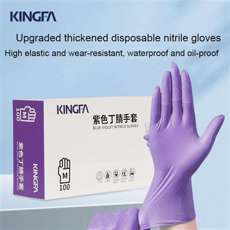 Puncture Resistant Anti Slip Latex Free Disposable Nitrile Protective ...