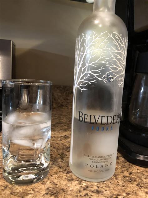 Never thought I’d be able to drink vodka with just water but Belvedere ...