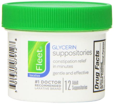 Fleet Glycerin Suppositories, 12 Count - Walmart.com