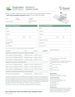 Fillable Online product order form - Fax Email Print - pdfFiller