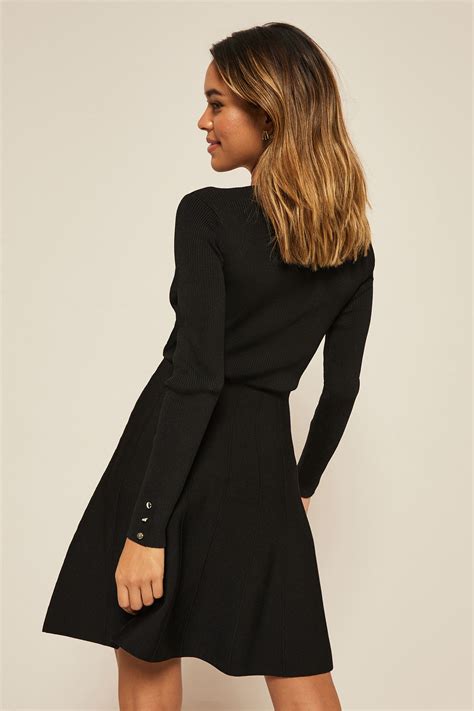 Fit flare dress long sleeve online