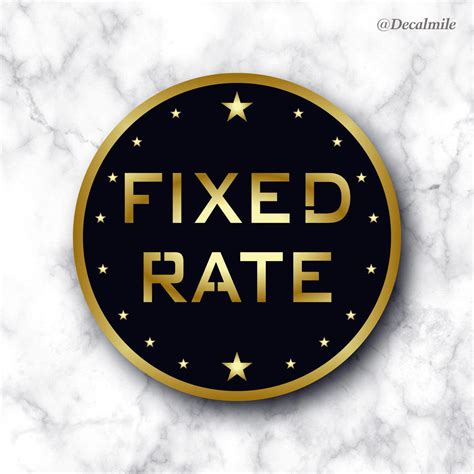 decalmile Fixed Rate Signage nano Self-Adhesive Black School Office ...