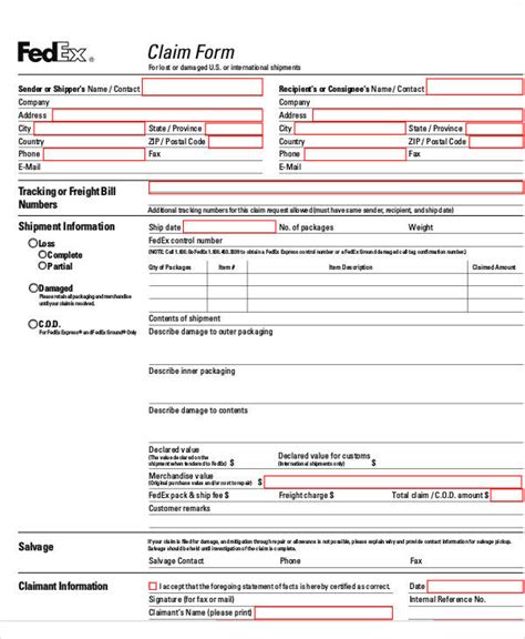 Image result for FedEx Printable Forms