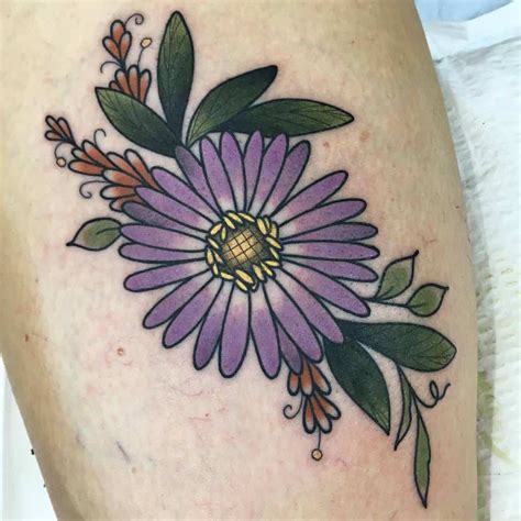 Aster Flower Tattoo