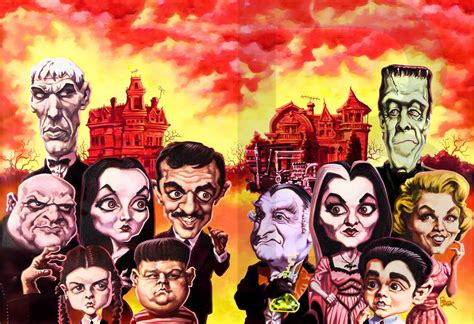 The Addams Family and the Munsters 13 X 19 Photo Print - Etsy