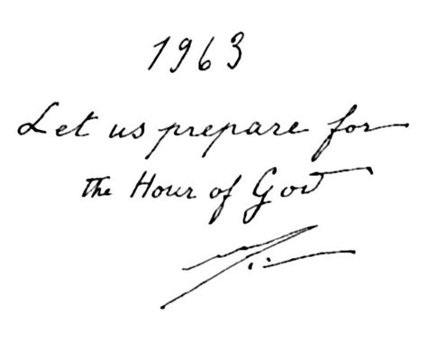 The Mother's New Year Message 1963 - in Mother's handwriting