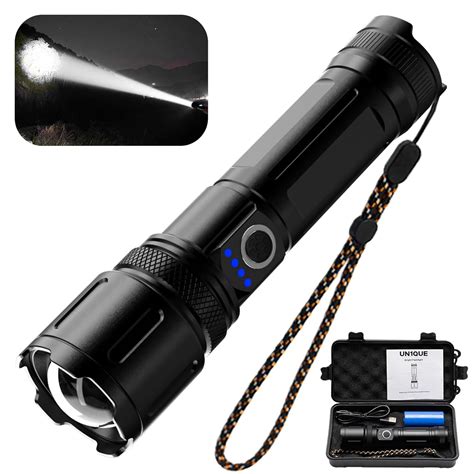 UN1QUE Rechargeable Torch Light High Power, 20000 Lumens Flashlight ...